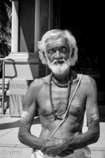Hindu priest at the temple in Nadi, Fiji